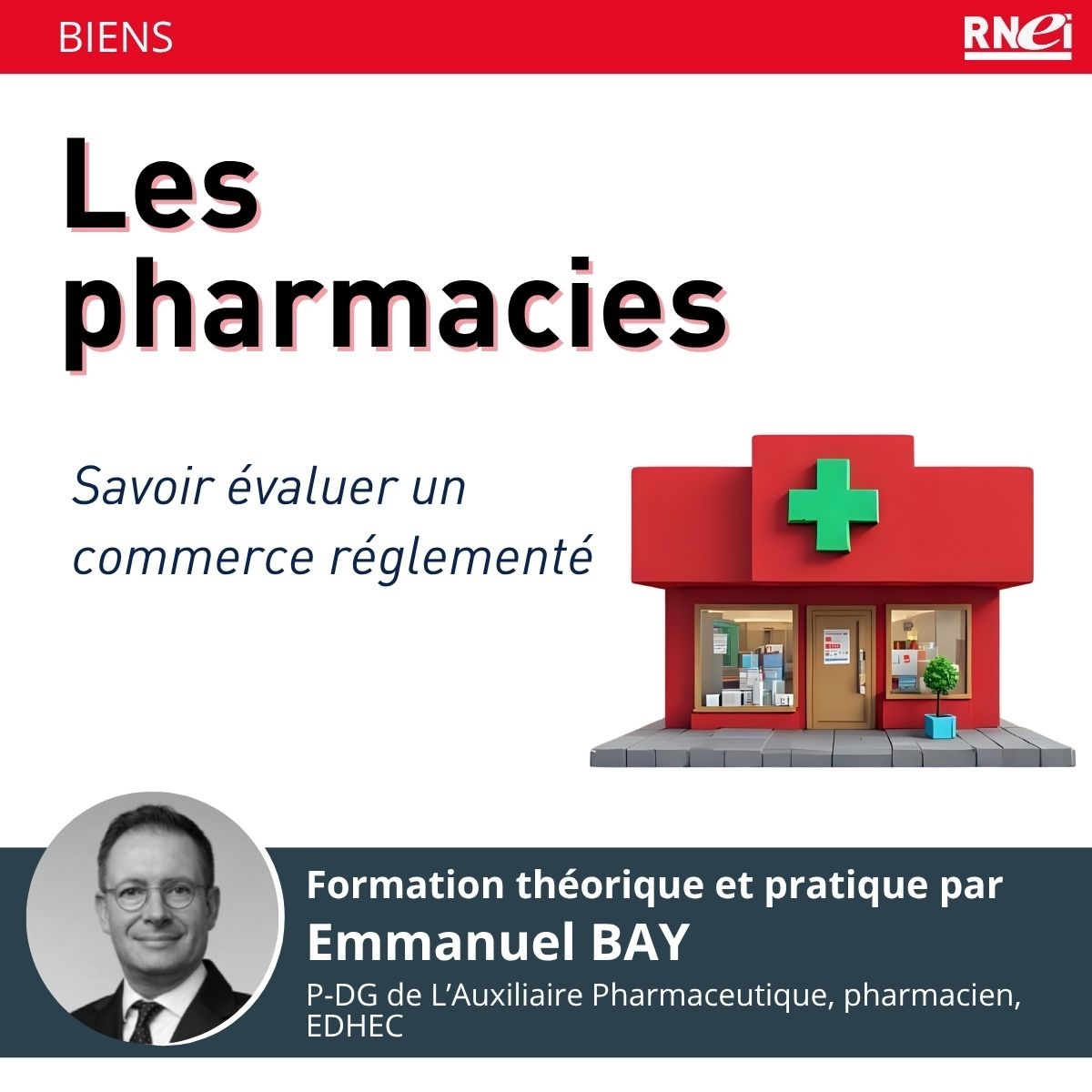 Présentation de l'atelier des Rencontres nationales de l'expertise immobilière 2025 sur les pharmacies